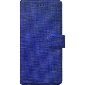 Microsonic Xiaomi Redmi Note 10S Fabric Book Wallet Lacivert Cep Telefonu Kılıfı