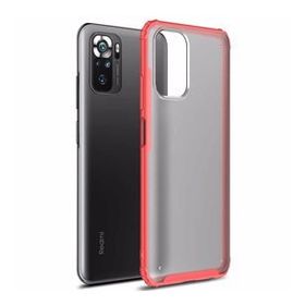 Microsonic Xiaomi Redmi Note 10S Frosted Frame Kırmızı Kılıf