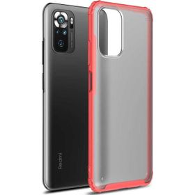Microsonic Xiaomi Redmi Note 10S Frosted Frame Kırmızı Kılıf