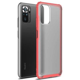 Microsonic Xiaomi Redmi Note 10S Frosted Frame Kırmızı Kılıf