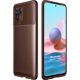 Microsonic Xiaomi Redmi Note 10S Legion Series Kahverengi Kılıf