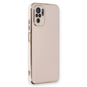 Microsonic Xiaomi Redmi Note 10S Olive Plated Pembe Cep Telefonu Kılıfı