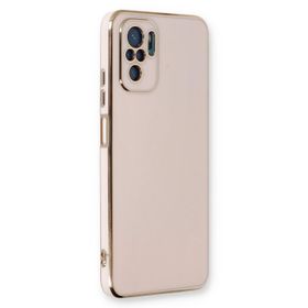 Microsonic Xiaomi Redmi Note 10S Olive Plated Pembe Cep Telefonu Kılıfı