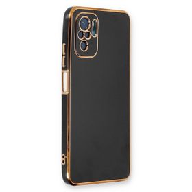 Microsonic Xiaomi Redmi Note 10S Olive Plated Siyah Cep Telefonu Kılıfı