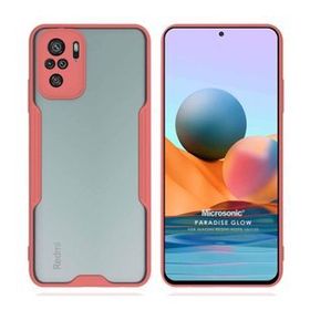 Microsonic Xiaomi Redmi Note 10S Paradise Glow Pembe Cep Telefonu Kılıfı