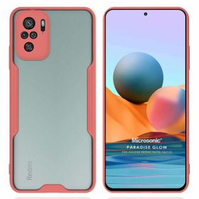Microsonic Xiaomi Redmi Note 10S Paradise Glow Pembe Cep Telefonu Kılıfı