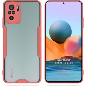 Microsonic Xiaomi Redmi Note 10S Paradise Glow Pembe Cep Telefonu Kılıfı
