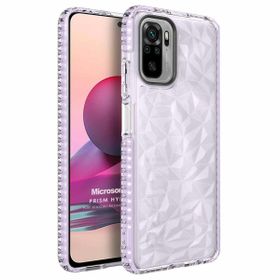 Microsonic Xiaomi Redmi Note 10S Prism Hybrid Mor Cep Telefonu Kılıfı