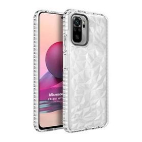 Microsonic Xiaomi Redmi Note 10S Prism Hybrid Şeffaf Cep Telefonu Kılıfı