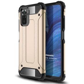 Microsonic Xiaomi Redmi Note 10S Rugged Armor Gold Cep Telefonu Kılıfı