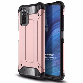 Microsonic Xiaomi Redmi Note 10S Rugged Armor Rose Gold Cep Telefonu Kılıfı
