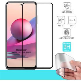 Microsonic Xiaomi Redmi Note 10S Seramik Matte Flexible Siyah Ekran Koruyucu