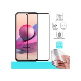 Microsonic Xiaomi Redmi Note 10S Seramik Matte Flexible Siyah Ekran Koruyucu