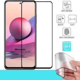 Microsonic Xiaomi Redmi Note 10S Seramik Matte Flexible Siyah Ekran Koruyucu