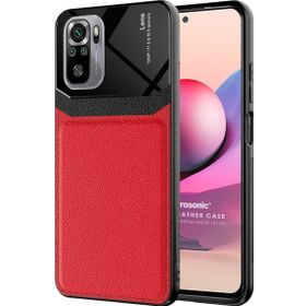 Microsonic Xiaomi Redmi Note 10S Uniq Leather Kırmızı Cep Telefonu Kılıfı