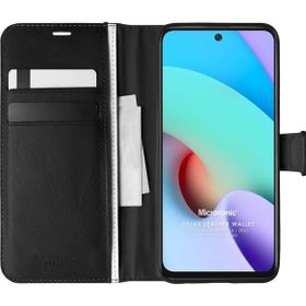 Microsonic Xiaomi Redmi Note 11 4G Delux Leather Wallet Siyah Cep Telefonu Kılıfı