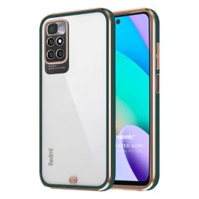Microsonic Xiaomi Redmi Note 11 4G Laser Plated Soft Koyu Yeşil Cep Telefonu Kılıfı