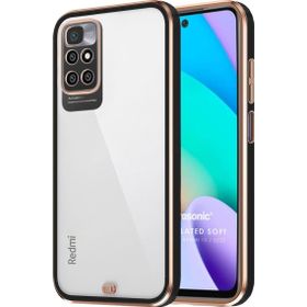 Microsonic Xiaomi Redmi Note 11 4G Laser Plated Soft Siyah Cep Telefonu Kılıfı