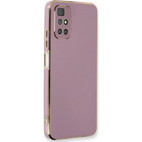 Microsonic Xiaomi Redmi Note 11 4G Olive Plated Lila Kılıf