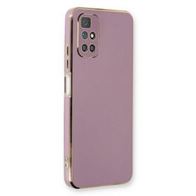 Microsonic Xiaomi Redmi Note 11 4G Olive Plated Lila Kılıf