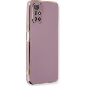 Microsonic Xiaomi Redmi Note 11 4G Olive Plated Lila Kılıf