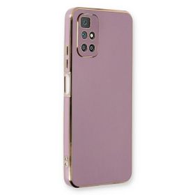 Microsonic Xiaomi Redmi Note 11 4G Olive Plated Lila Kılıf