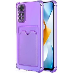 Microsonic Xiaomi Redmi Note 11 Card Slot Shock Lila Cep Telefonu Kılıfı