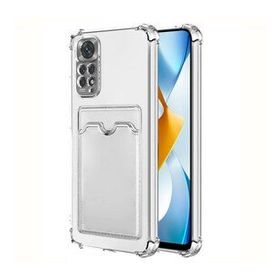 Microsonic Xiaomi Redmi Note 11 Card Slot Shock Şeffaf Cep Telefonu Kılıfı