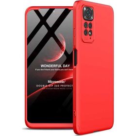Microsonic Xiaomi Redmi Note 11 Double Dip 360 Protective Kırmızı Cep Telefonu Kılıfı