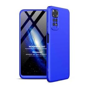 Microsonic Xiaomi Redmi Note 11 Double Dip 360 Protective Mavi Cep Telefonu Kılıfı