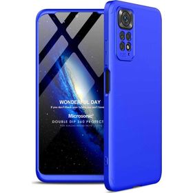 Microsonic Xiaomi Redmi Note 11 Double Dip 360 Protective Mavi Cep Telefonu Kılıfı