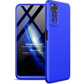 Microsonic Xiaomi Redmi Note 11 Double Dip 360 Protective Mavi Cep Telefonu Kılıfı