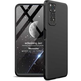 Microsonic Xiaomi Redmi Note 11 Double Dip 360 Protective Siyah Cep Telefonu Kılıfı