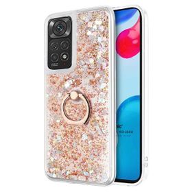Microsonic Xiaomi Redmi Note 11 Glitter Liquid Holder Gold Cep Telefonu Kılıfı