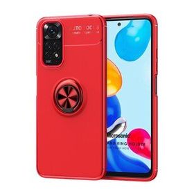 Microsonic Xiaomi Redmi Note 11 Kickstand Ring Holder Kırmızı Cep Telefonu Kılıfı