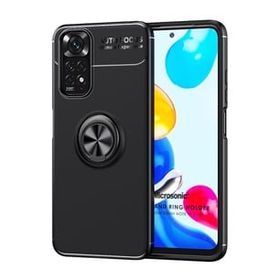Microsonic Xiaomi Redmi Note 11 Kickstand Ring Holder Siyah Cep Telefonu Kılıfı