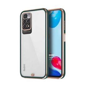 Microsonic Xiaomi Redmi Note 11 Laser Plated Soft Koyu Yeşil Cep Telefonu Kılıfı