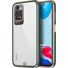 Microsonic Xiaomi Redmi Note 11 Laser Plated Soft Koyu Yeşil Cep Telefonu Kılıfı