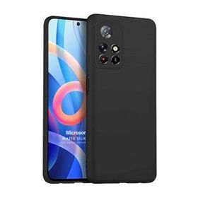 Microsonic Xiaomi Redmi Note 11 Matte Silicone Siyah Kılıf