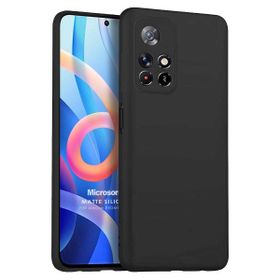Microsonic Xiaomi Redmi Note 11 Matte Silicone Siyah Kılıf