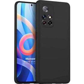 Microsonic Xiaomi Redmi Note 11 Matte Silicone Siyah Kılıf
