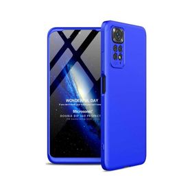 Microsonic Xiaomi Redmi Note 11 Pro 5G Double Dip 360 Mavi Cep Telefonu Kılıfı