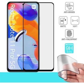 Microsonic Xiaomi Redmi Note 11 Pro 5G Seramik Matte Flexible Siyah Ekran Koruyucu