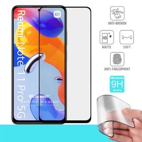 Microsonic Xiaomi Redmi Note 11 Pro 5G Seramik Matte Flexible Siyah Ekran Koruyucu