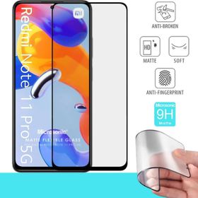 Microsonic Xiaomi Redmi Note 11 Pro 5G Seramik Matte Flexible Siyah Ekran Koruyucu