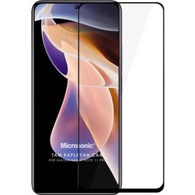 Microsonic Xiaomi Redmi Note 11 Pro 5G Tam Kaplayan Temperli Siyah Cam Ekran Koruyucu