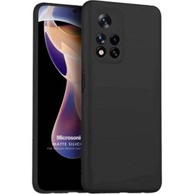 Microsonic Xiaomi Redmi Note 11 Pro Plus Matte Silicone Siyah Kılıf