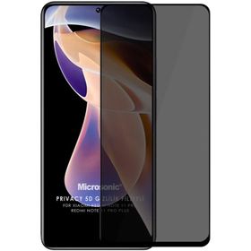 Microsonic Xiaomi Redmi Note 11 Pro Plus Privacy 5D Gizlilik Filtreli Siyah Cam Ekran Koruyucu