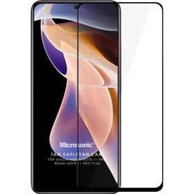 Microsonic Xiaomi Redmi Note 11 Pro Plus Tam Kaplayan Temperli Siyah Cam Ekran Koruyucu