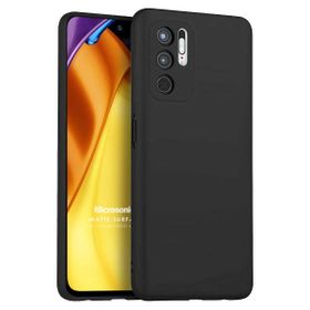 Microsonic Xiaomi Redmi Note 11 SE Matte Silicone Siyah Kılıf
